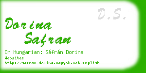 dorina safran business card